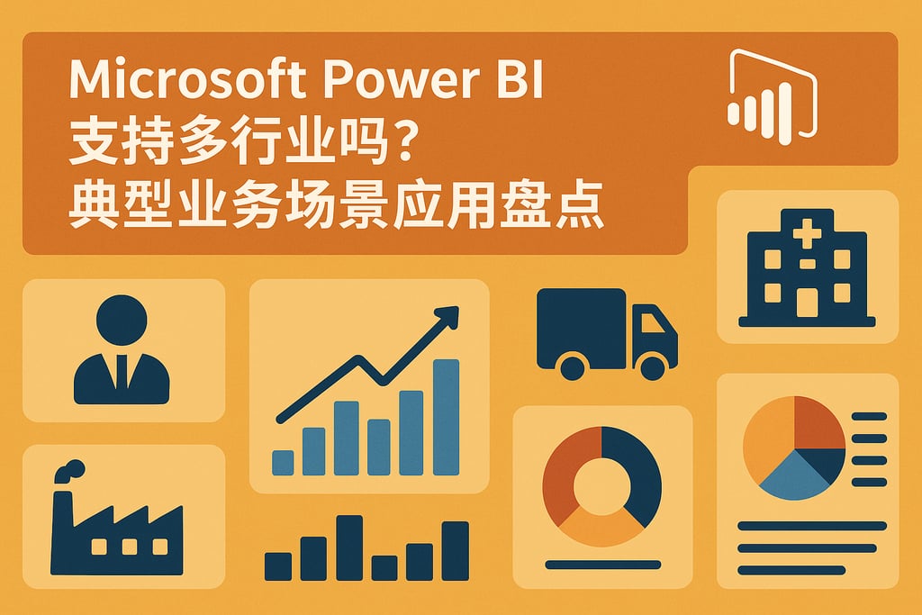 Microsoft Power BI支持多行业吗？典型业务场景应用盘点